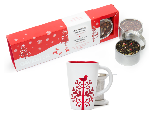 DAVIDsTEA Holiday Collection and Perfect Tea Mug